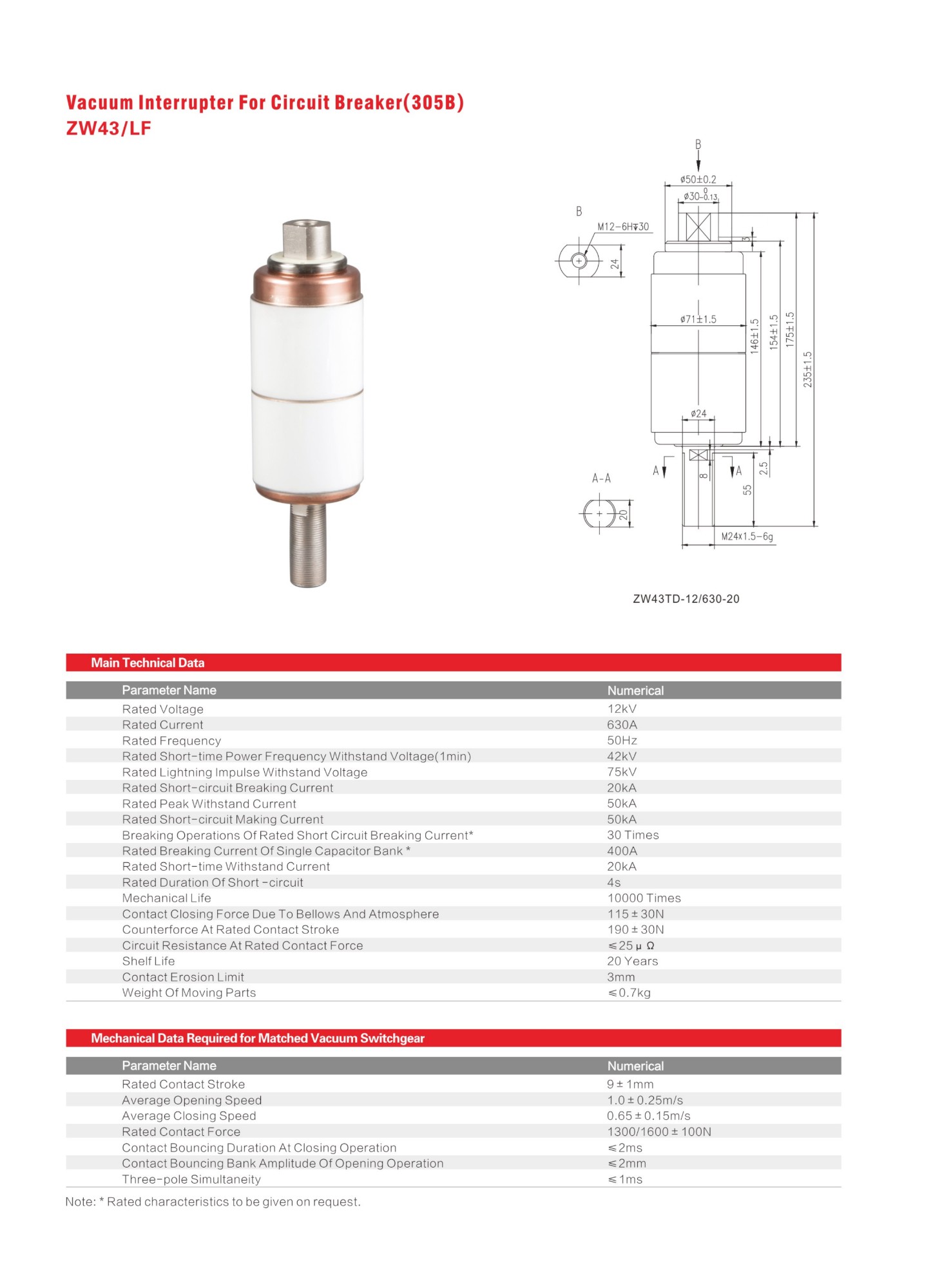 Vacuum Interrupter 305B